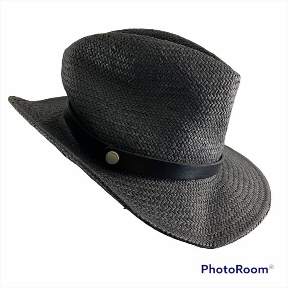 Nwot All Saints Black Fedora Hat With 